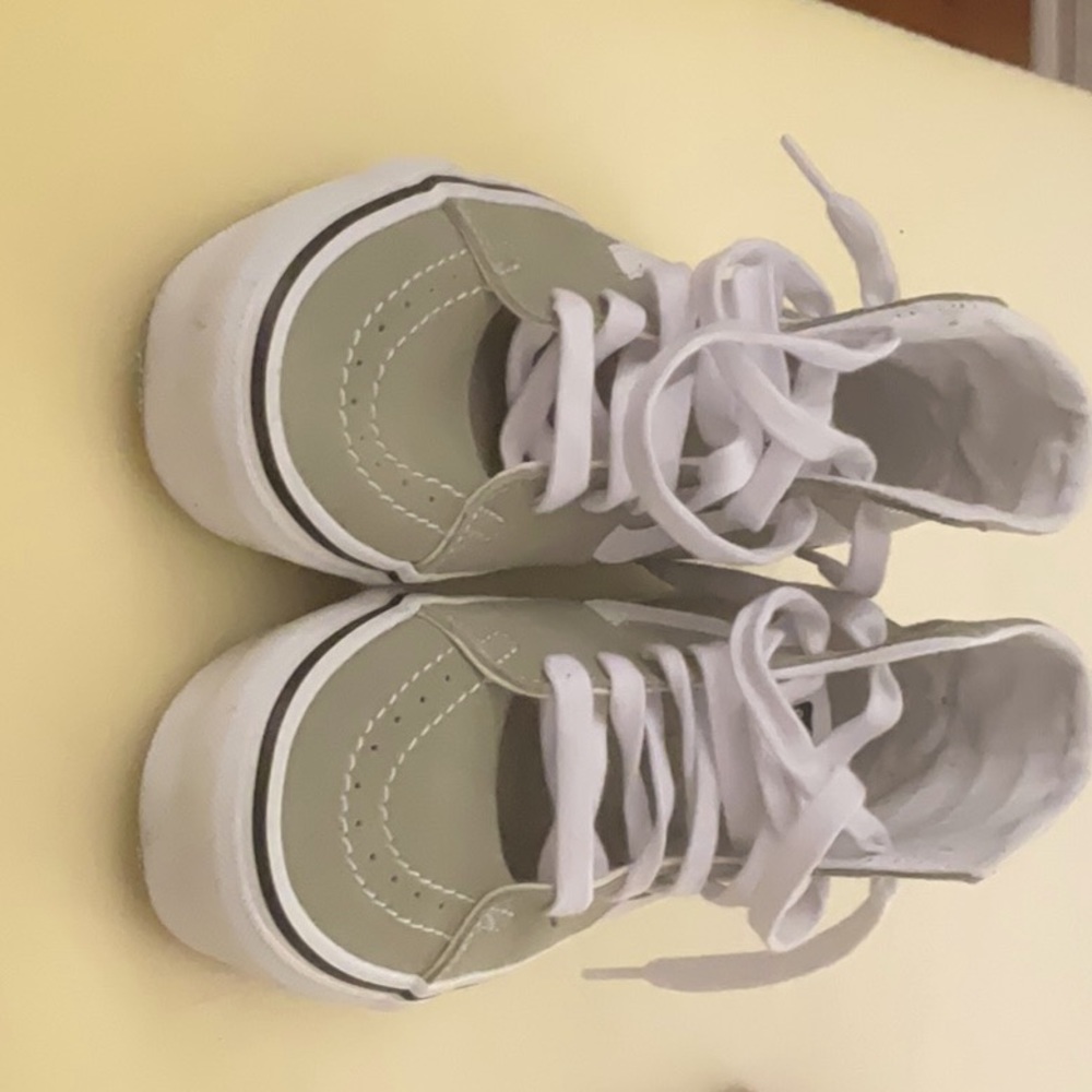 Vans Size 7 High tops light green